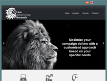 Tablet Screenshot of lionadnetwork.com